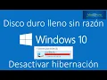 Hard drive full for no apparent reason - disable hibernation