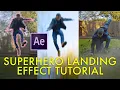 SUPERHERO LANDING effect tutorial After Effects