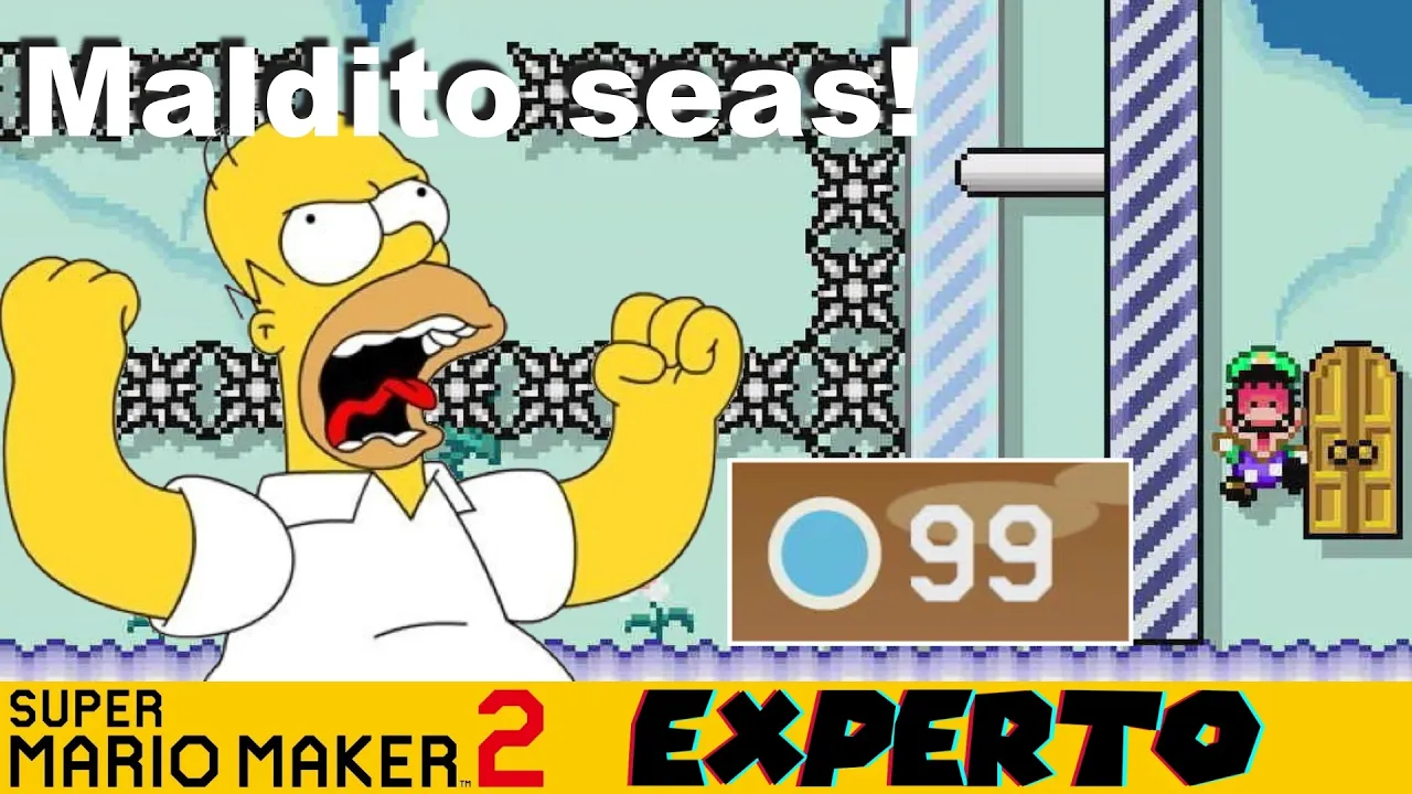 Llego al nivel 100 o pierdo el desafío??? 😱😭💪 | Experto sin skips | SMM2 en español