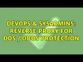 DevOps SysAdmins Reverse proxy for DoS DDoS protection