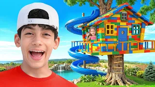 Jason and Friends Made a Real Treehouse for Kids