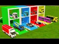 Download Lagu TRANSPORTING EXCAVATOR, MIXER CEMENT TRUCK, BULLDOZER, FIRE TRUCK TO GARAGE WITH MAN TRUCK - FS22
