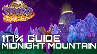spyro 3 year of the dragon reignited 117 guide midnight mountain all gems eggs 