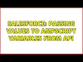 Salesforce Passing Values to AMPScript Variables from API