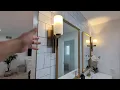 Possini Euro Design Ludlow Modern Wall Sconce Lighting Burnished Brass Metal Hardwired Review
