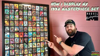 How I Created a Display For My 1992 MARVEL MASTERPIECE Trading Card Set