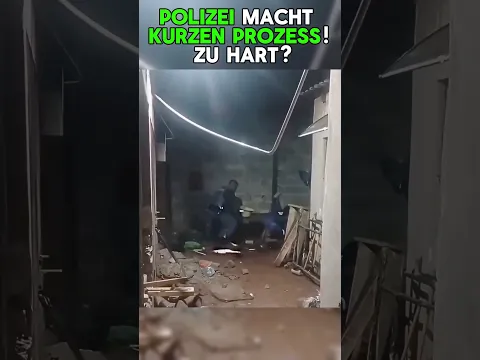 Das passiert wenn die Polizei kurzen Prozess macht! Zu hart?