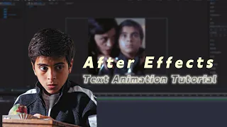 After Effects Text Animation Tutorial