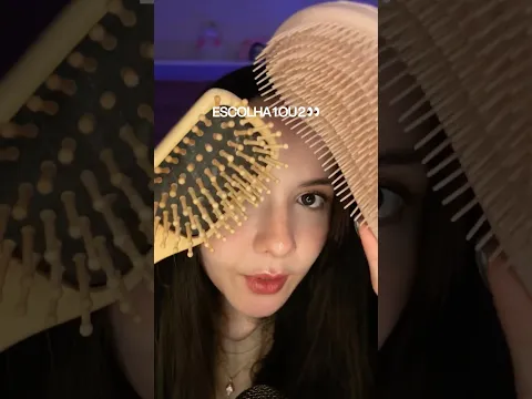 Escolha 1 ou 2… qual gatilho arrepia mais? 👀 ASMR