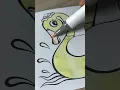 Cute Duck Colouring Page