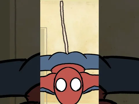 O problema das teias organicas do homem aranha #animação #humor #comedia
