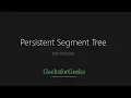 Persistent Segment Tree Set 1 Introduction GeeksforGeeks