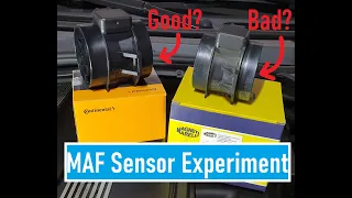 Mass air flow sensor experiment I check replace I BMW e46 e39 P0100 P0101 P0102 P0103 P0104