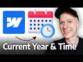 Show Current Year Month and Time on Webflow Site