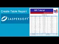 How to Create Table Report with Jasper Soft Studio