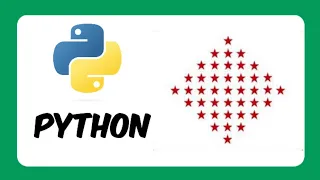 How to print Diamond shaped star pattern using python python tutorial for beginners