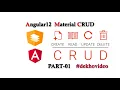 Angular Material Project From Scratch Angular material CRUD application CRUD app with Testycodeiz