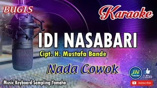 idi nasabari bugis karaoke keyboard nada cowok lirik cipt h mustafha bande