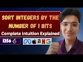 Sort Integers by The Number of 1 Bits LeetCode 1356 Custom Comparator Bit Counting