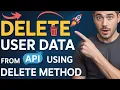 React JS Project How to Delete User Data from API using DELETE Method