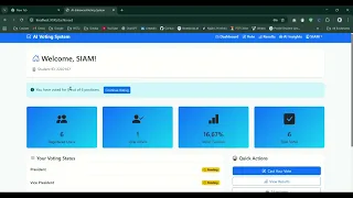 AI-Enhanced Online Voting System Using Django REST and React