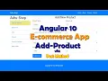 Angular 10 E-commerce project from scratch E-commerce project from scratch create product in angular