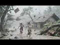 Download Lagu SHOCKING! THE STRONGES WINDSTROM AND HEAVY RAIN IN AN INDONESIAN VILLAGE (rain sounds for sleeping)