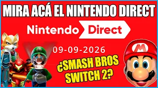 🔴Mira acá el Nintendo Direct 9.9.2026 (Español) - REACTION Nintendo Switch 2 - ¿Super Smash Bros?