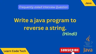 Reverse String Java Programs Practice java coding
