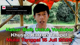 Tips Dan Saran Untuk Youtuber Kartun Tempel ‼️Berlaku Mulai 15 Juli 2025