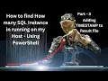 TIMESTAMP to Result file - How many SQL Instance in running on my Host