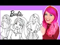 Coloring Barbie GIANT Coloring Pages Prismacolor Colored Pencils