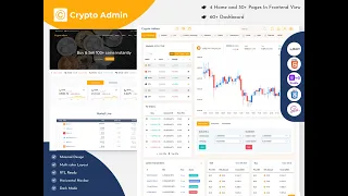 Crypto Dashboard Bootstrap Admin Template with Semi Light Theme