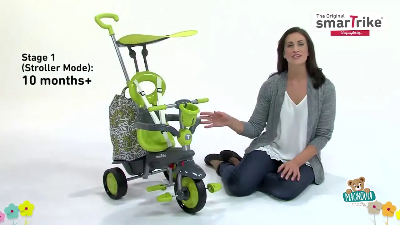 Trojkolky od 10 mesiacov - Trojkolka Groove 4v1 smarTrike - 4