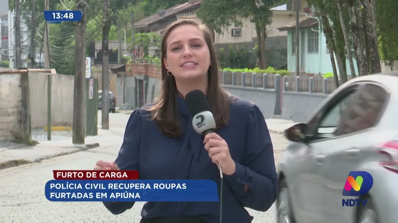 Furto de carga: Polícia Civil recupera roupas furtadas em Apiúna