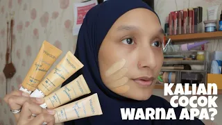 wardah lightening liquid foundation complete all colors