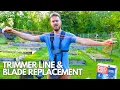 How to Replace Trimmer Line and Blade Husqvarna 525RX Brush Cutter