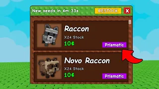 Pegue AGORA o Novo Raccon GRÁTIS no Grow a Garden