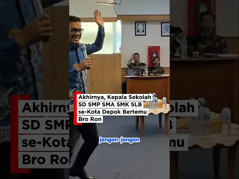 Akhirnya, Kepala Sekolah SD SMP SMA SMK SLB Se-Kota Depok Bertemu Bro Ron