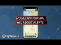 Tutorial how to use Alerts on the Flightradar24 mobile app iOS