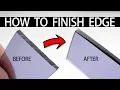 HOW TO CUT FINISH PERSPEX ACRYLIC EGDE w HAND TOOLS
