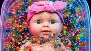 ASMR Doll Milk Bath 🥛🛁 | Creamy Foam & Gentle Pour Sounds