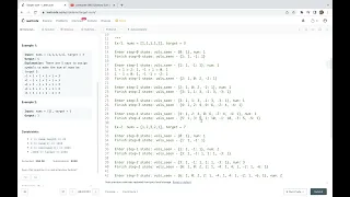 Leetcode 494 Target Sum - dict and check method