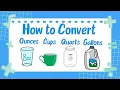 How to Convert Ounces to Cups - Pints to Cups