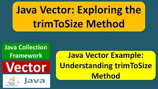 Java Vector Exploring the trimToSize Method Java Collection Framework