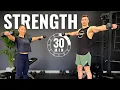30 MINUTE DUMBBELL FULL BODY WORKOUT with Bench Follow Along
