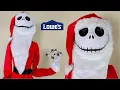 Jack Skellington Santa Animatronic 2025 Lowe s Christmas Unboxing