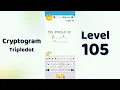 Cryptogram Tripledo Level 105 Solutions Logic Puzzle Game Mini Boss