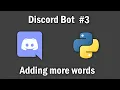 Adding More Words to The Swear Filter Making My Discord Bot with Discord py