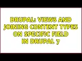 Drupal Views and joining content types on specific field in Drupal 7